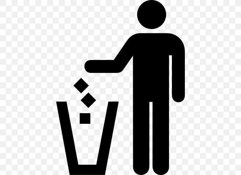 Litter Sign Symbol Clip Art, PNG, 438x595px, Litter, Area, Black And White, Brand, Cdr Download Free