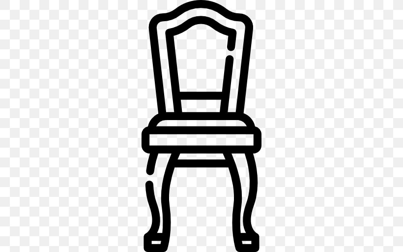 Chair Furniture Kitchen, PNG, 512x512px, Chair, Bedroom, Black, Black And White, Furniture Download Free