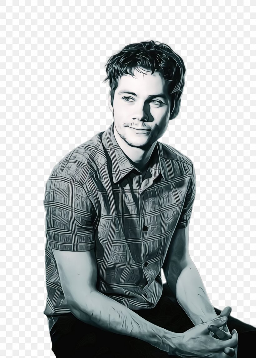 Dylan O'Brien The Maze Runner San Diego Comic-Con Isaac Lahey Stiles Stilinski, PNG, 1692x2368px, Watercolor, Arm, Blackandwhite, Chin, Derek Hale Download Free