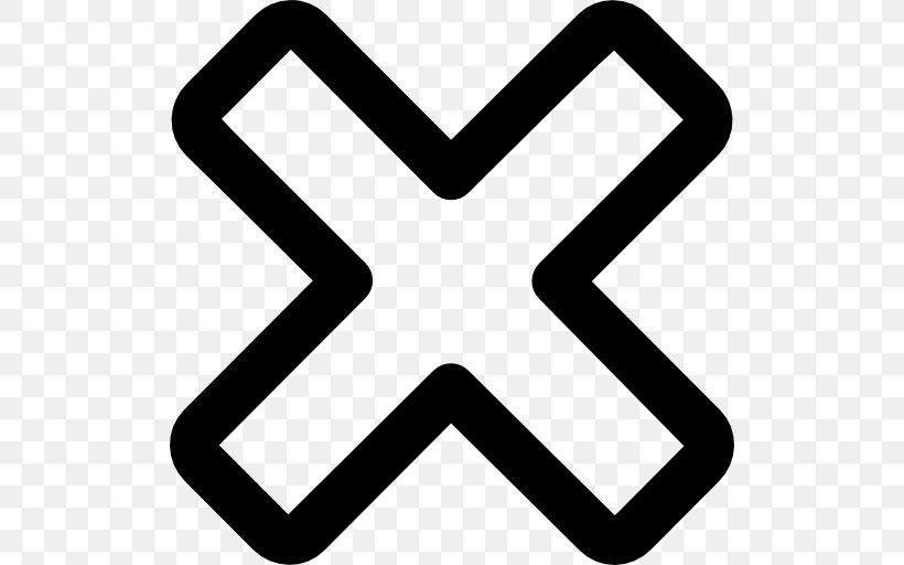 X Mark Symbol Check Mark, PNG, 512x512px, X Mark, Black And White, Check Mark, Cross, Flat Design Download Free
