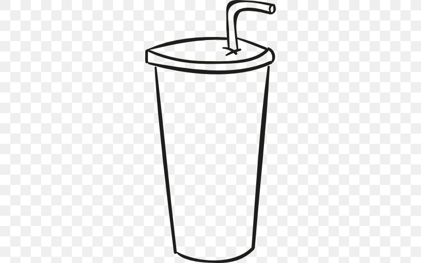 Fizzy Drinks Drinking Straw Cup Drawing, PNG, 512x512px, Fizzy Drinks, Area, Bathroom Accessory, Black And White, Cardboard Download Free
