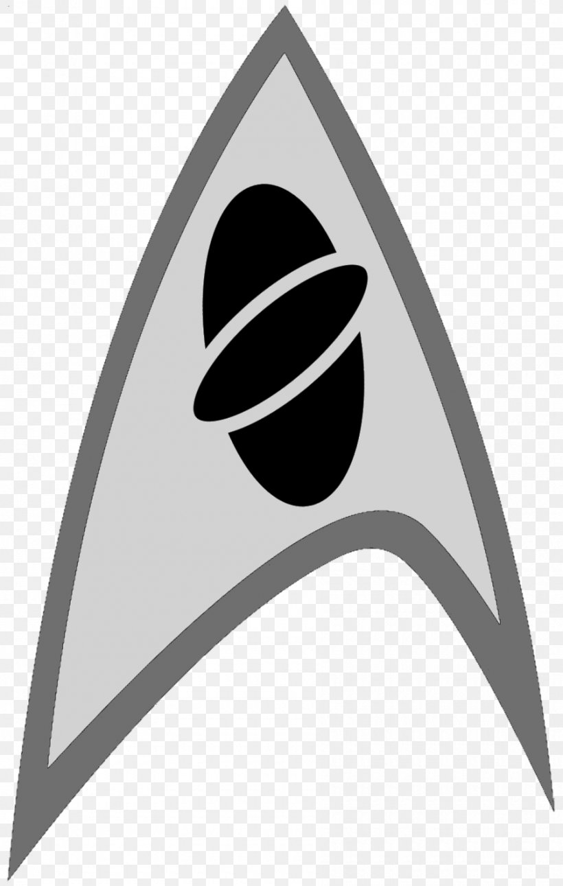 Starfleet Star Trek Science Symbol, PNG, 900x1418px, Starfleet, Badge, Black And White, Insegna, Logo Download Free