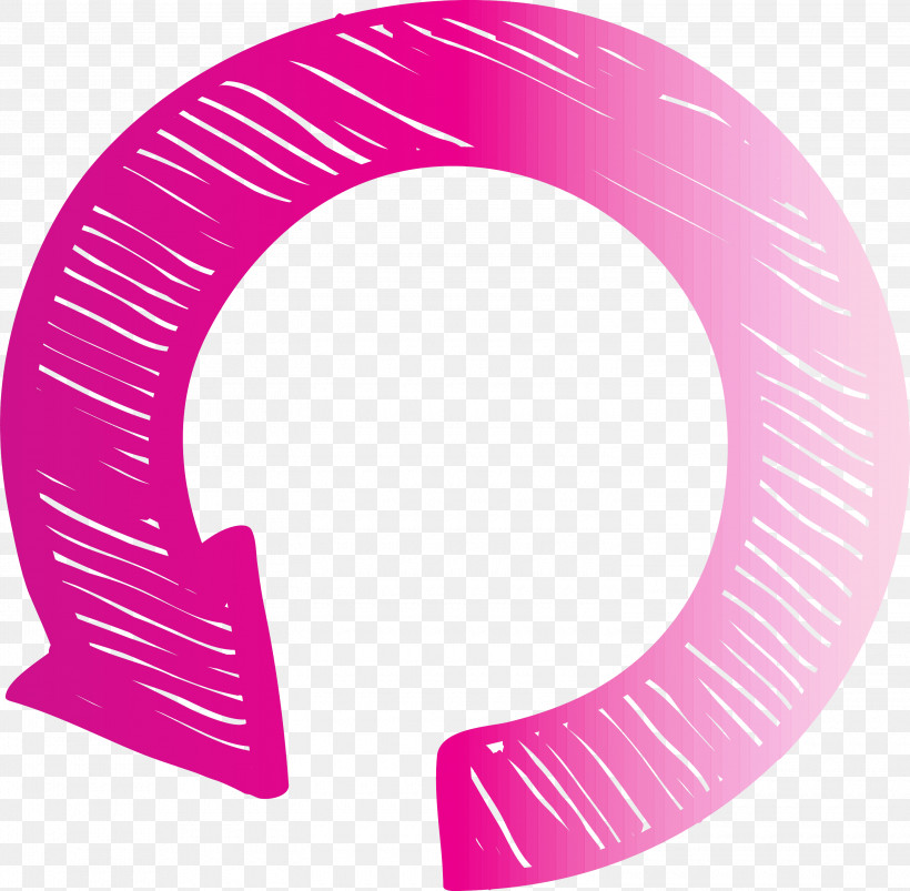 Circle Arrow Arrow, PNG, 3000x2938px, Circle Arrow, Arrow, Circle, Magenta, Pink Download Free