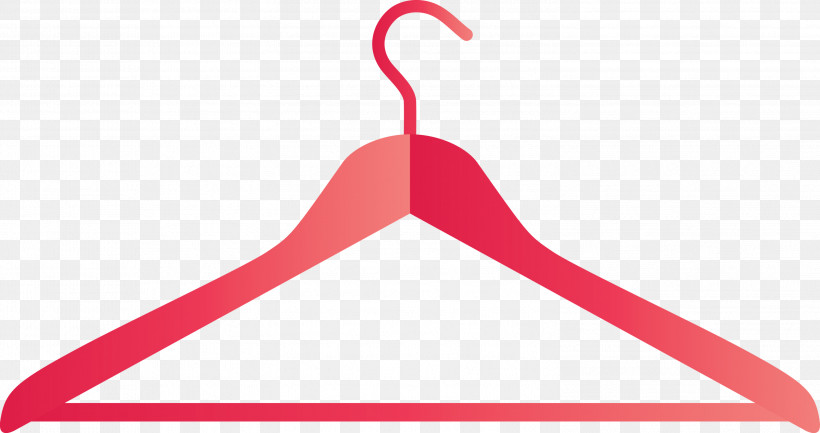 Clothes Hanger Pink Line Triangle, PNG, 2999x1585px, Clothes Hanger, Line, Pink, Triangle Download Free