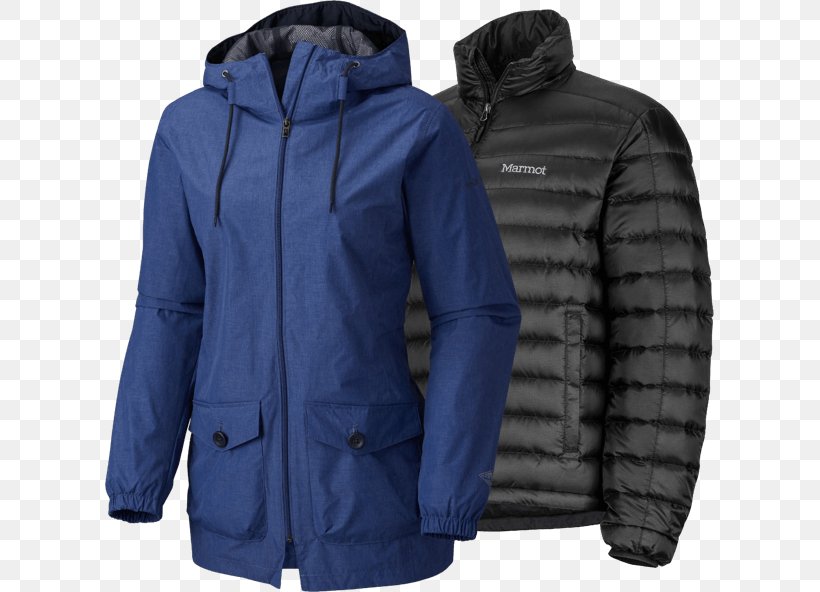Hoodie Jacket Raincoat Parka, PNG, 609x592px, Hoodie, Blue, Clothing, Coat, Electric Blue Download Free