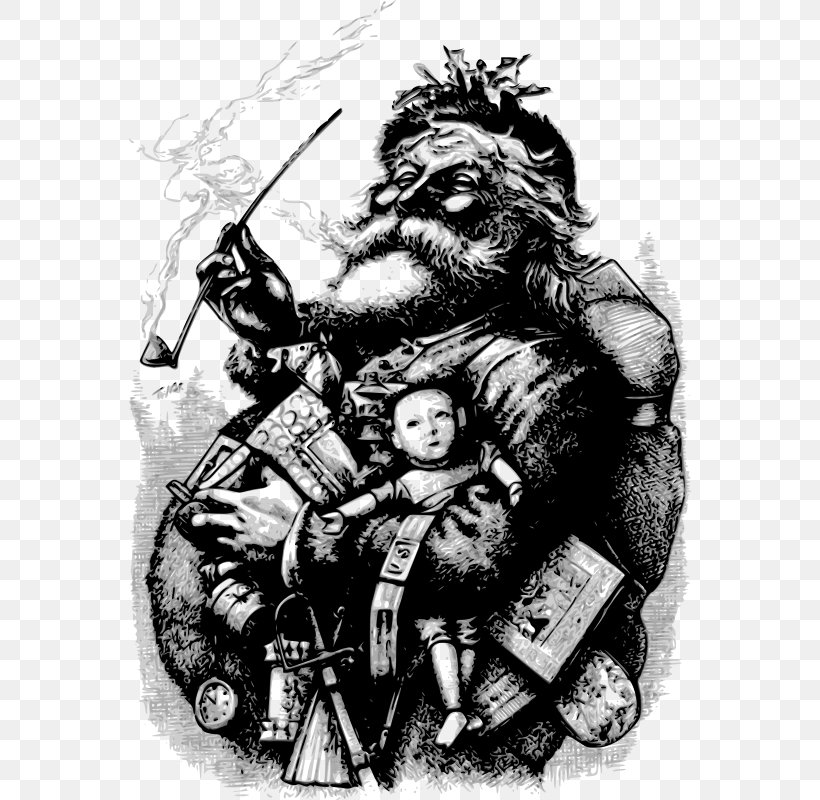 Santa Claus Christmas Cartoonist Illustrator, PNG, 564x800px, Santa Claus, Art, Artist, Black And White, Cartoonist Download Free