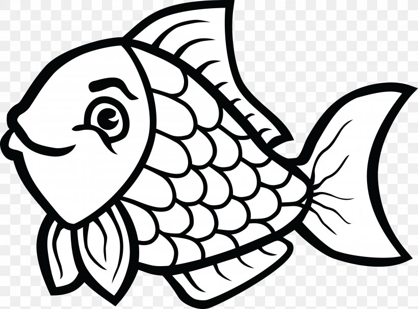 fish art black and white