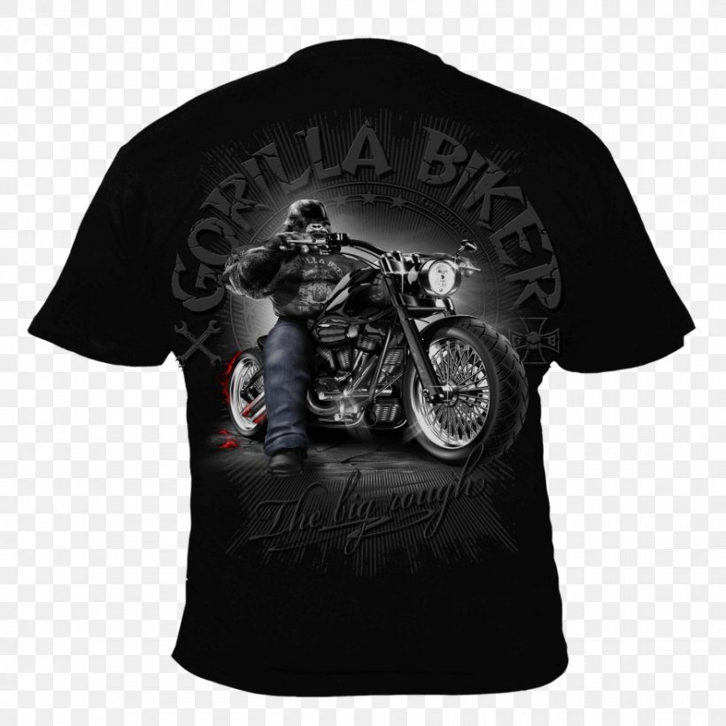 T-shirt Gorilla Motorcycle Helmets Biker, PNG, 880x880px, Tshirt, Biker, Black, Bluza, Brand Download Free