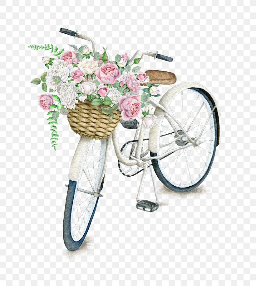 Bicycle Basket Napkin Flower Vintage Clothing, PNG, 700x918px, Bicycle, Basket, Bicycle Accessory, Bicycle Basket, Bicycle Wheels Download Free