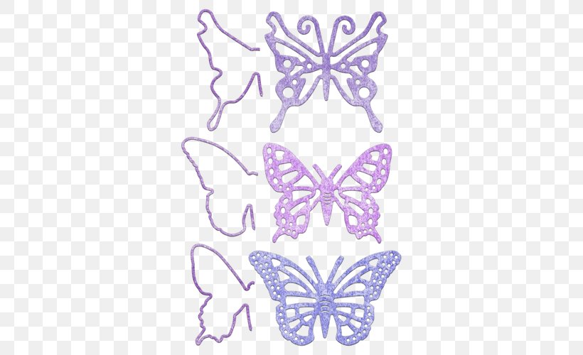 Butterfly Die Cutting Paper, PNG, 500x500px, Butterfly, Area, Art, Brush Footed Butterfly, Butterflies And Moths Download Free