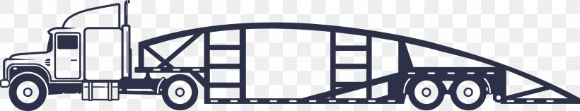 Car Carrier Trailer Drawing Truck Clip Art, PNG, 2687x517px, Car, Automotive Design, Automotive Tire, Black And White, Brand Download Free