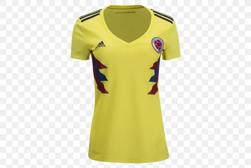 Colombia National Football Team 2018 World Cup T-shirt Categoría Primera A Tracksuit, PNG, 550x550px, 2018 World Cup, Colombia National Football Team, Active Shirt, Clothing, Jersey Download Free
