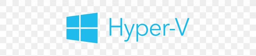 Hyper-V Logo Windows 10 Font Microsoft Windows, PNG, 2250x500px, Hyperv, Aqua, Azure, Blue, Brand Download Free
