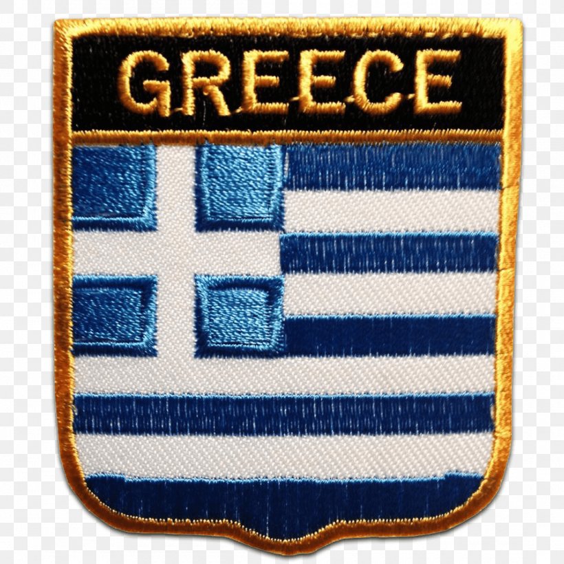 Blue Flag Of Greece Embroidered Patch Fahne, PNG, 1100x1100px, Blue, Applique, Emblem, Embroidered Patch, Fahne Download Free