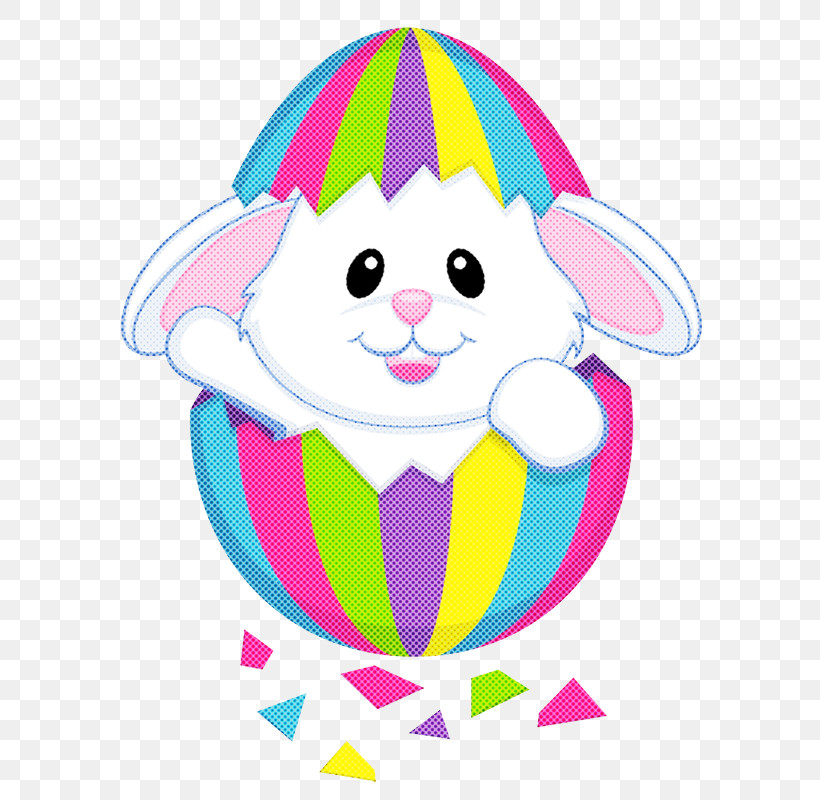 Easter Bunny, PNG, 800x800px, Cartoon, Easter Bunny, Easter Egg, Pink, Sticker Download Free