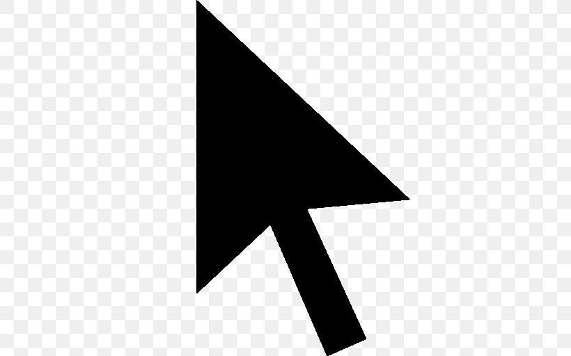 Pointer Arrow Icon, PNG, 512x512px, Pointer, Black, Black And White, Brand, Image Resolution Download Free