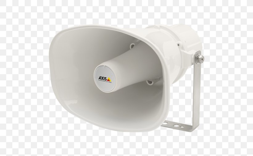 Axis C3003-E Network Horn Speaker 0767-001 Horn Loudspeaker Axis Communications Microphone, PNG, 504x505px, Loudspeaker, Amplifier, Audio, Axis Communications, Camera Download Free