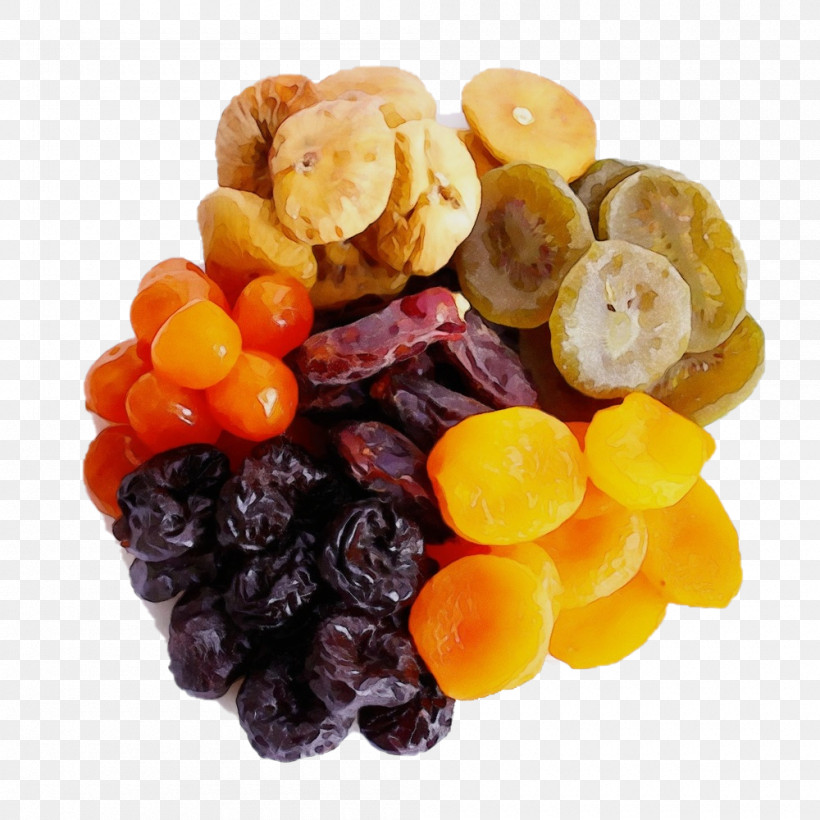 Dried Fruit Vegetarian Cuisine Superfood Natural Food Vegetarianism, PNG, 1000x1000px, Watercolor, Dried Fruit, Food Drying, Fruit, Natural Food Download Free