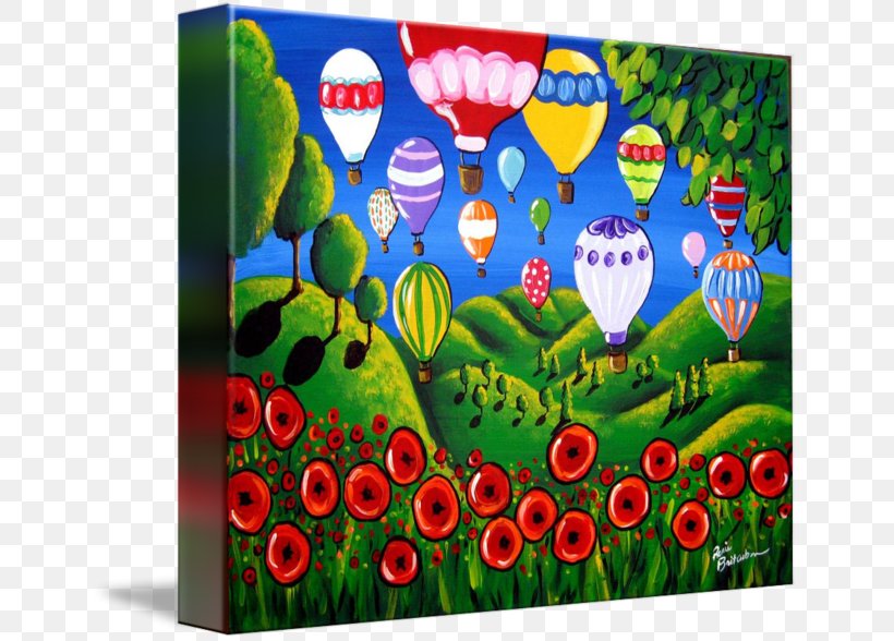 Flower Poppy Gallery Wrap Canvas, PNG, 650x588px, Flower, Art, Balloon, Canvas, Flag Download Free