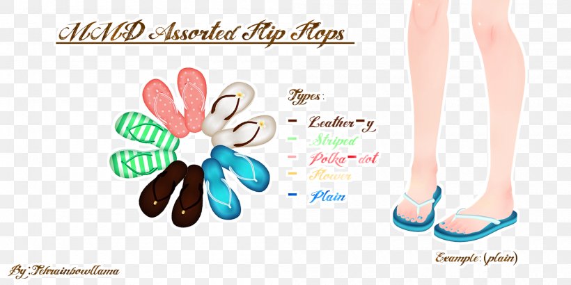 Slipper Shoe Flip-flops Sandal Footwear, PNG, 2000x1000px, Watercolor, Cartoon, Flower, Frame, Heart Download Free