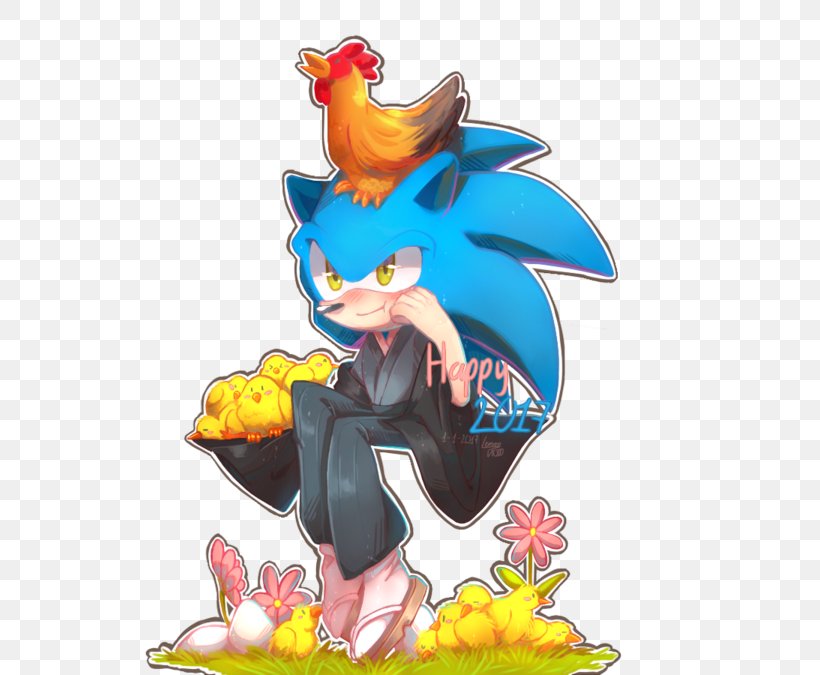 Sonic birds. Hedgehog Art PNG.