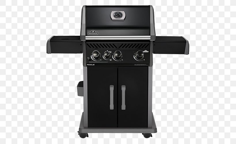 Barbecue Napoleon Grills Rogue Series 425 Napoleon Rogue R425SIB Black Edition R425SIBPBE Grilling Inch, PNG, 500x500px, Barbecue, British Thermal Unit, Cooking, Fire, Gas Download Free