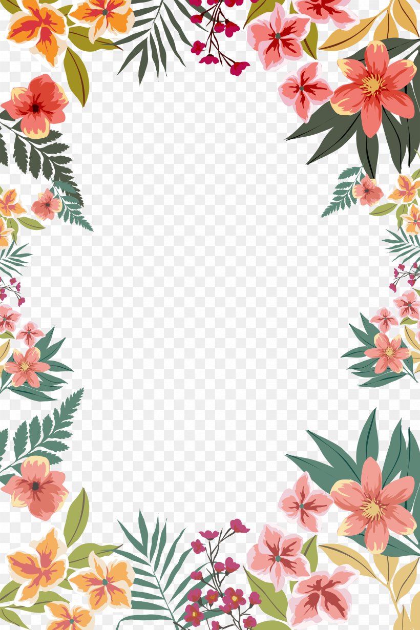 Flower Paper Clip Art, PNG, 3307x4961px, Paper, Border Flowers, Borders And Frames, Dahlia, Flora Download Free