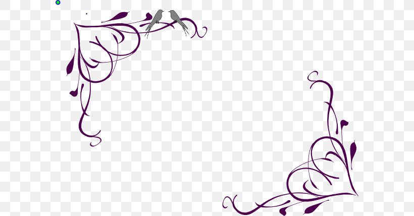 Borders And Frames Clip Art Decorative Corners Purple Flower, PNG, 600x428px, Borders And Frames, Art, Beauty, Black, Blue Download Free