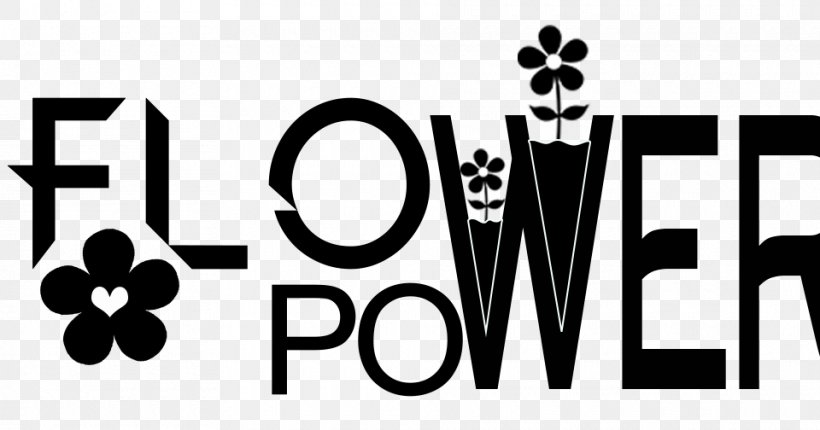 Flower Power Clip Art Hippie, PNG, 960x504px, Flower Power, Blackandwhite, Brand, Fashion, Flower Download Free