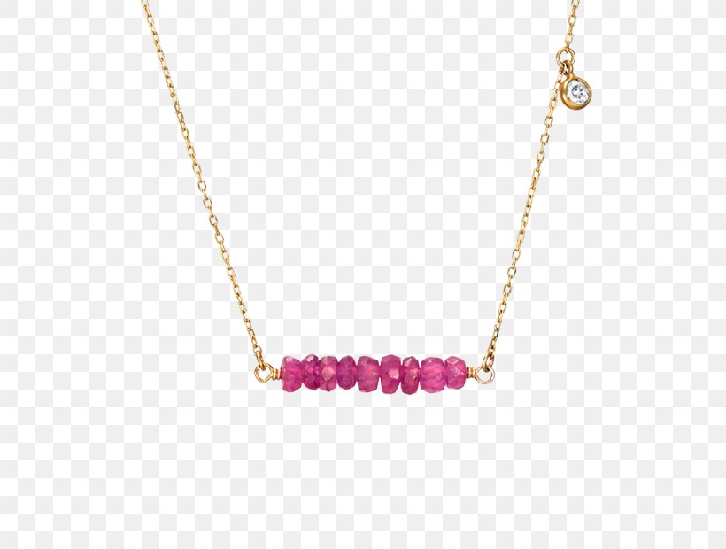 Necklace Gemstone Bead Magenta Body Jewellery, PNG, 620x620px, Necklace, Bead, Body Jewellery, Body Jewelry, Chain Download Free