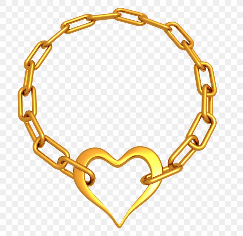 Chain Gold, PNG, 2432x2364px, Chain, Body Jewelry, Fashion Accessory, Gold, Heart Download Free