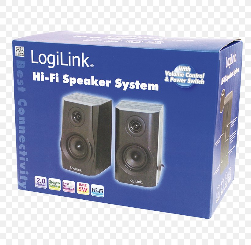 Computer Speakers Subwoofer Loudspeaker 2direct LogiLink Powered Speakers, PNG, 800x800px, Computer Speakers, Audio, Audio Equipment, Audio Power, Computer Download Free