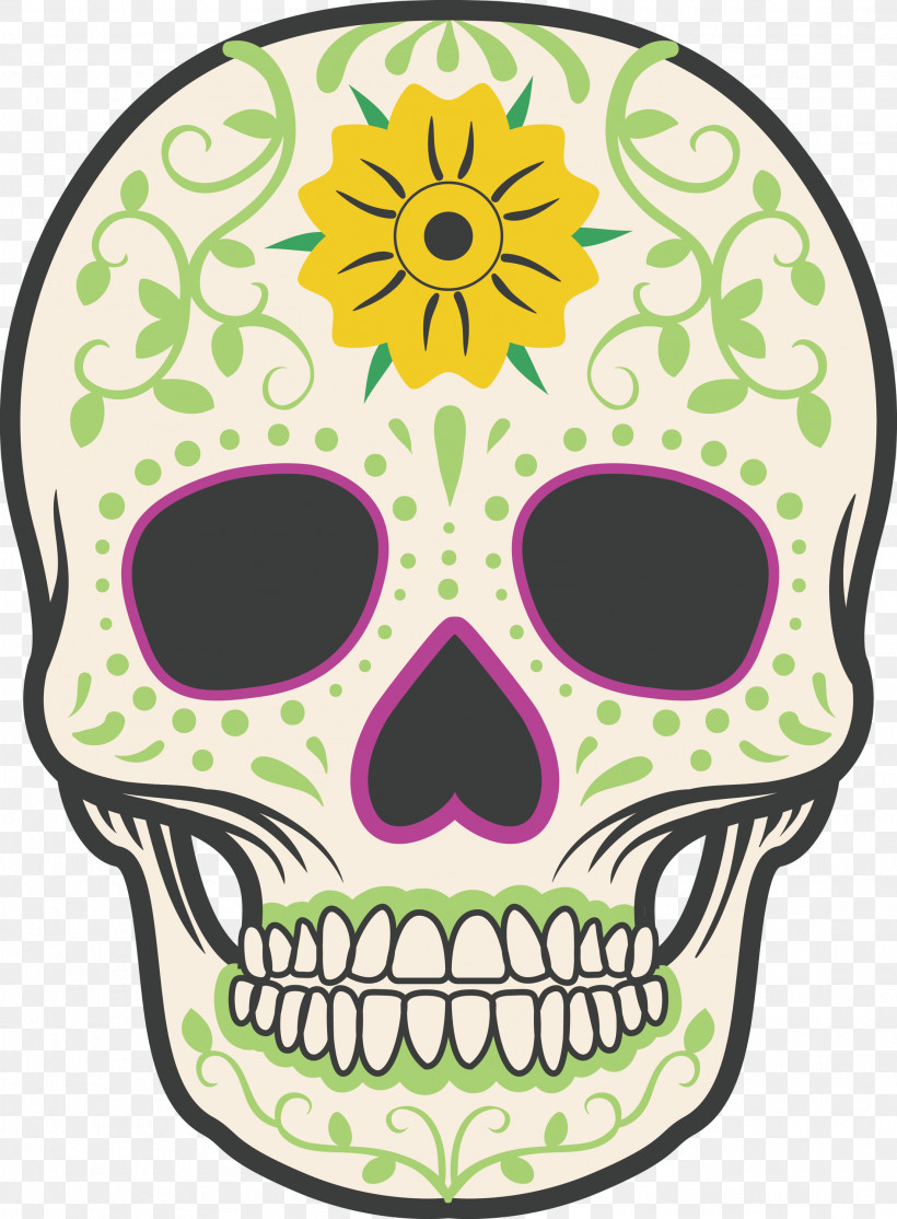 Mexico Element, PNG, 2208x3000px, Mexico Element, Calavera, Day Of The Dead, Death, Ink Download Free