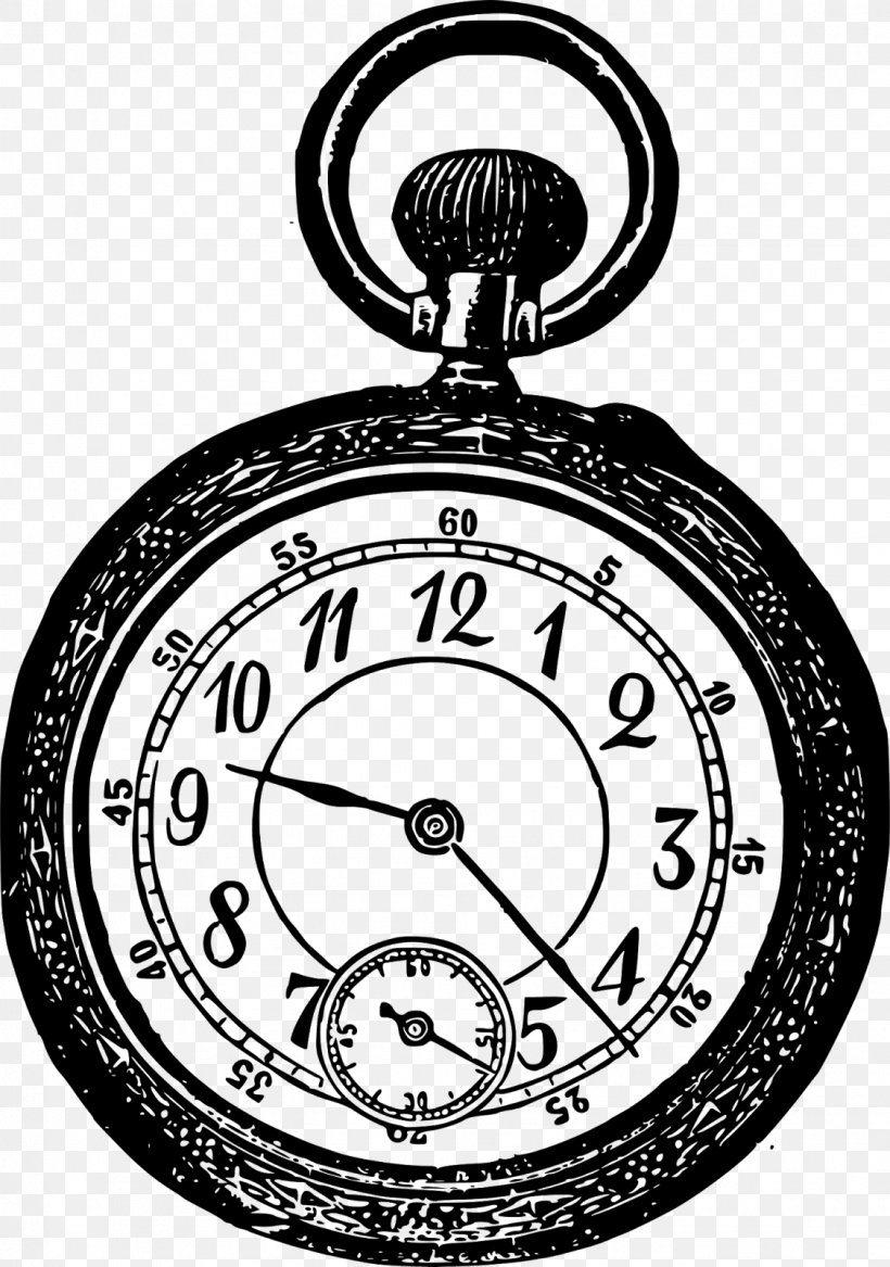 Victorian Era Pocket Watch Clip Art, PNG, 1124x1600px, Victorian Era, Black And White, Body Jewelry, Clock, Clock Face Download Free