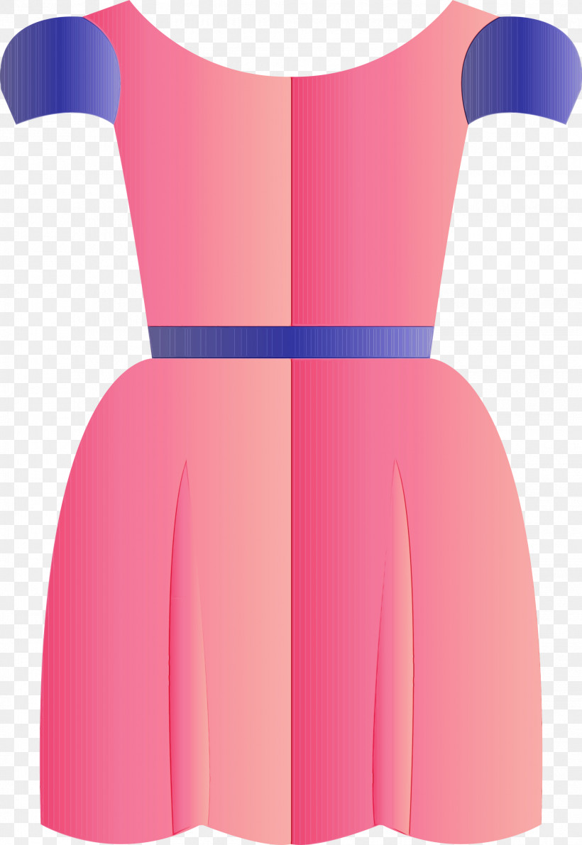 Clothing Pink Dress Day Dress Cocktail Dress, PNG, 2064x3000px, Watercolor Dress, Clothing, Cocktail Dress, Costume, Day Dress Download Free
