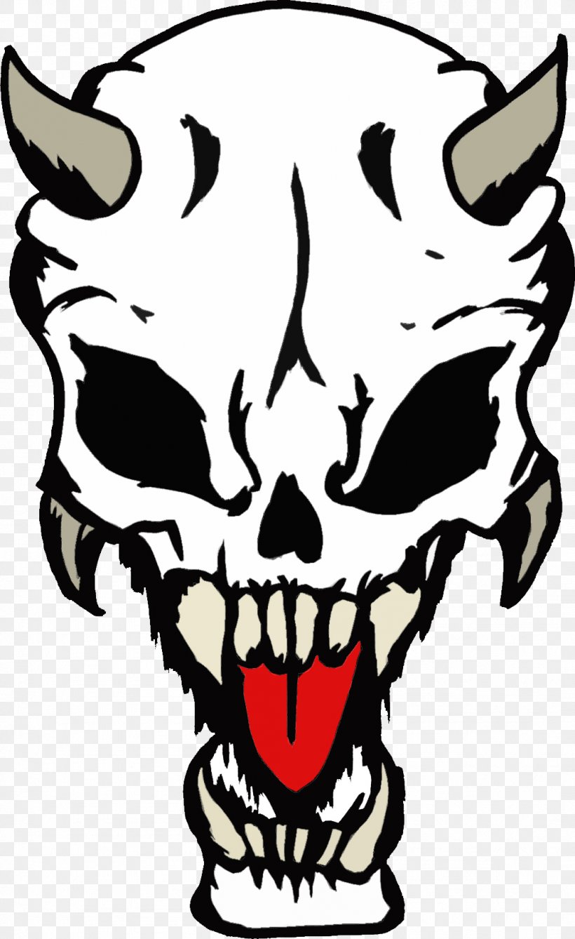 Devil Skull Demon Clip Art, PNG, 1054x1720px, Devil, Art, Artwork, Black And White, Bone Download Free