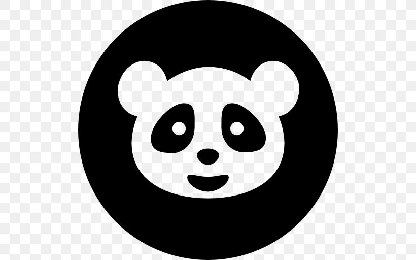 Giant Panda Bear Symbol, PNG, 512x512px, Giant Panda, Bear, Black, Black And White, Face Download Free