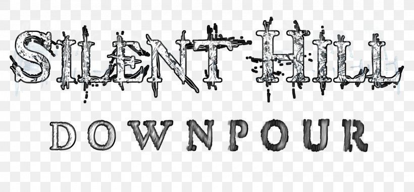 Silent Hill: Downpour Silent Hill HD Collection Xbox 360 Logo Video Game, PNG, 1600x742px, Silent Hill Downpour, Bioshock, Black And White, Brand, Calligraphy Download Free