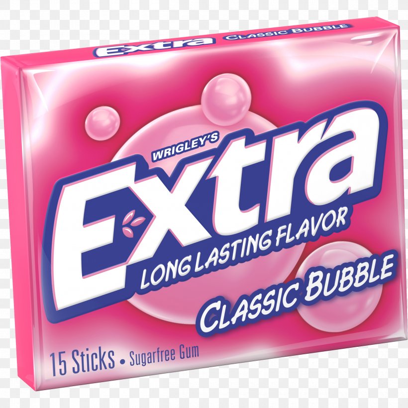 Chewing Gum Peppermint Extra Mentha Spicata Bubble Gum, PNG, 2500x2500px, Chewing Gum, Bazooka, Brand, Bubble Gum, Candy Download Free