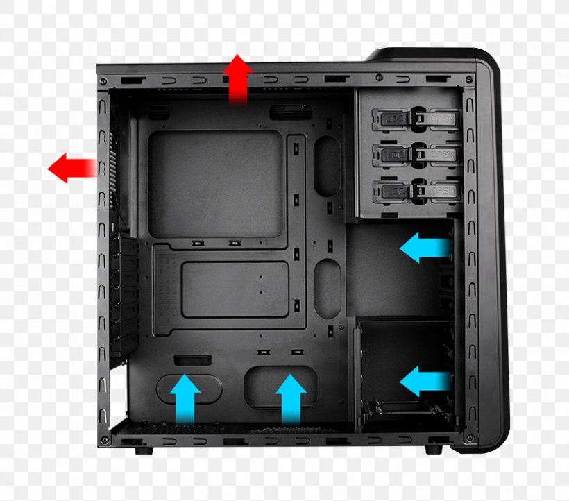 Computer Cases & Housings Cooler Master Silencio 352 Computer System Cooling Parts Electronic Component, PNG, 831x732px, Computer Cases Housings, Airflow, Atx, Computer, Computer Case Download Free