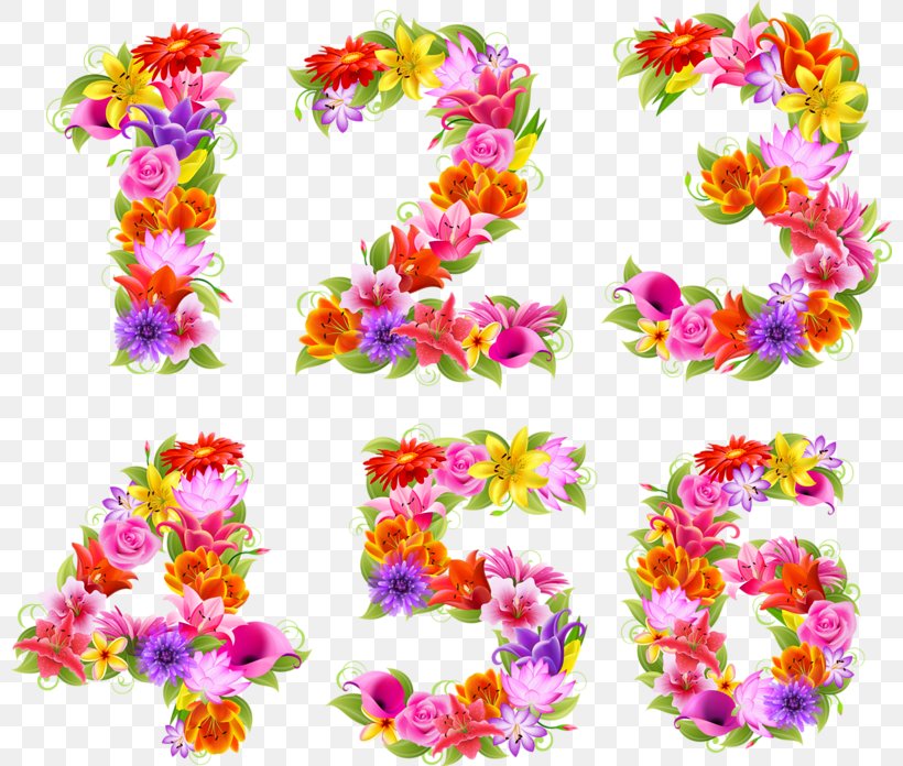 Flower Floral Design Number Stock Photography, PNG, 800x696px, Flower, Art, Birthday, Cut Flowers, Drawing Download Free