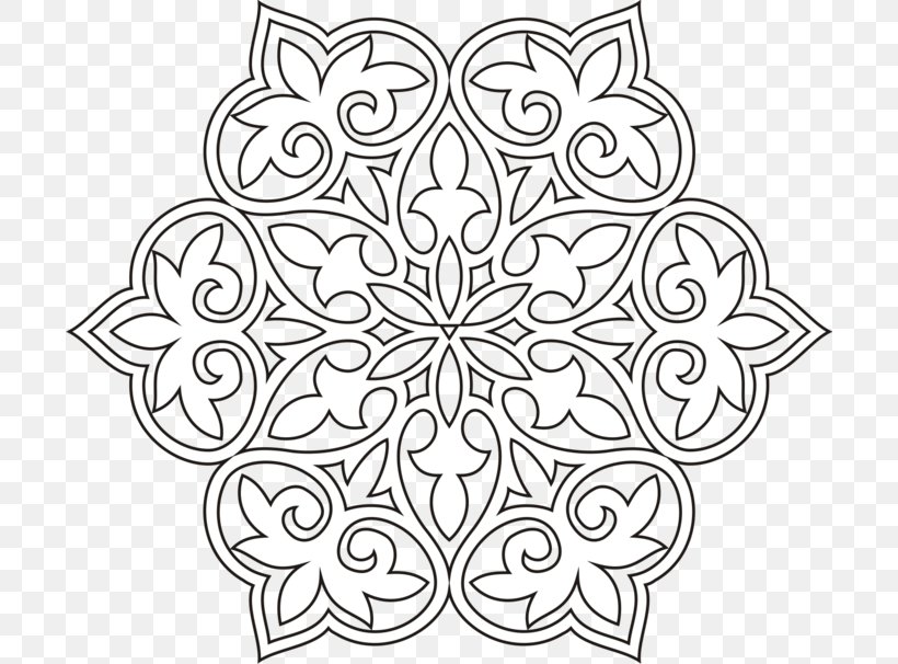 Ornament Stencil Drawing Motif Pattern, PNG, 700x606px, Ornament, Area, Black And White, Coloring Book, Decorative Arts Download Free