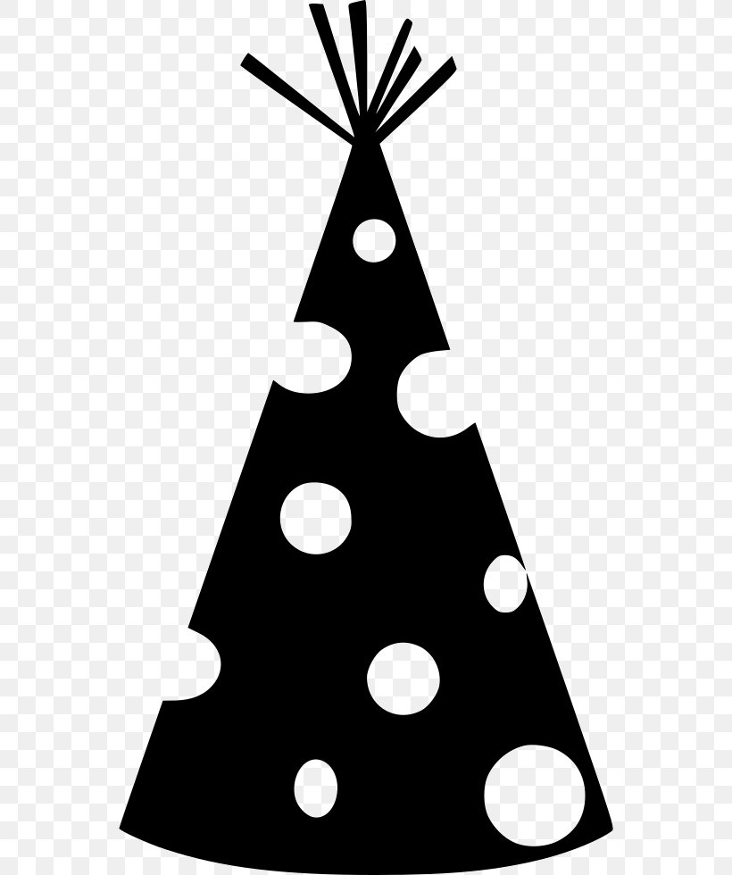 Party Hat Christmas Clip Art, PNG, 554x980px, Party Hat, Black And White, Christmas, Christmas Decoration, Christmas Ornament Download Free
