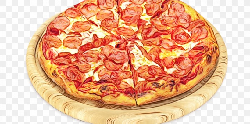 Pizza Food Dish Cuisine Pepperoni, PNG, 1170x580px, Watercolor, Californiastyle Pizza, Cuisine, Dish, Fast Food Download Free