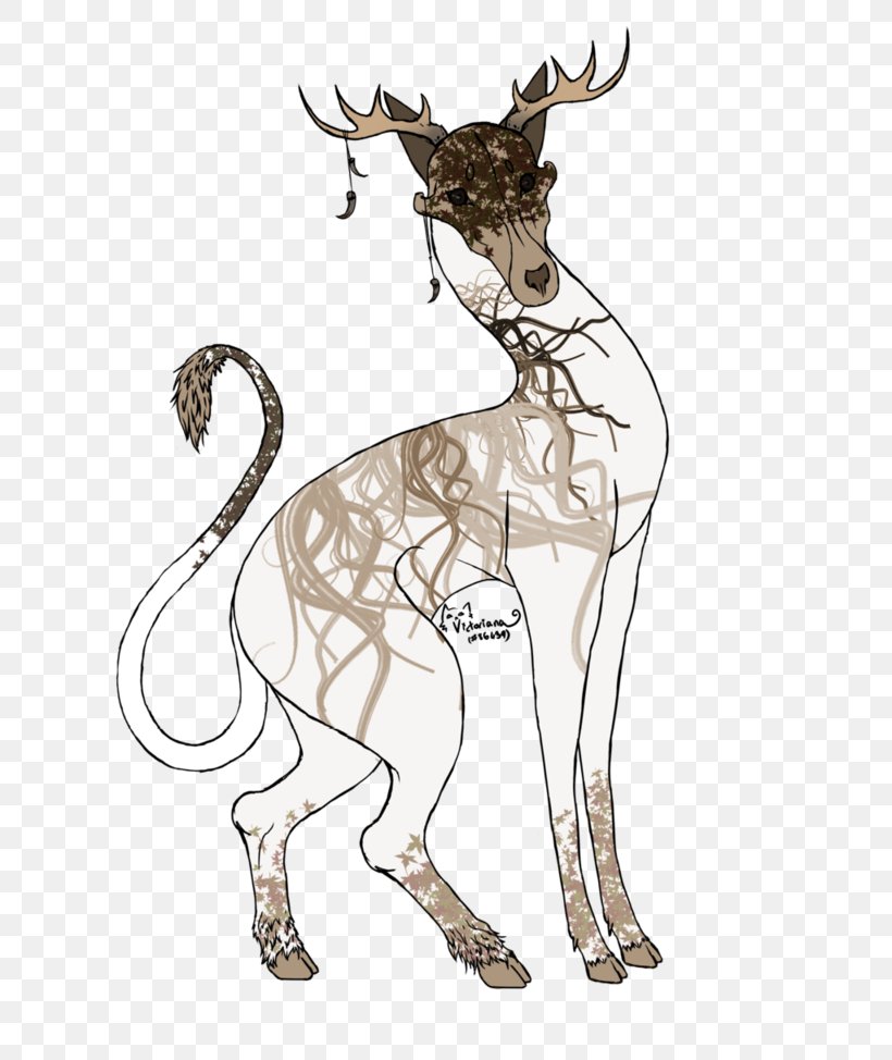 Reindeer Giraffe Antelope Mammal, PNG, 820x974px, Reindeer, Animal Figure, Antelope, Antler, Art Download Free