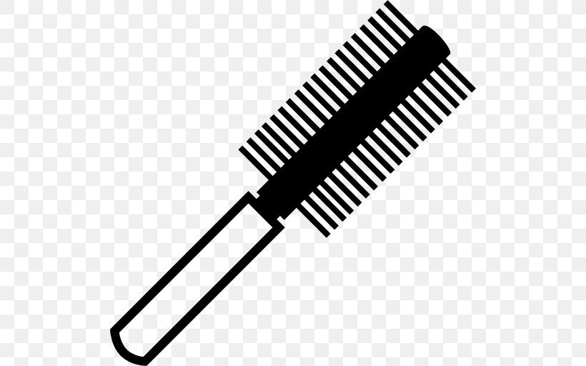 Comb Hairdresser Hairstyle, PNG, 512x512px, Comb, Barbershop, Beauty Parlour, Black And White, Brush Download Free