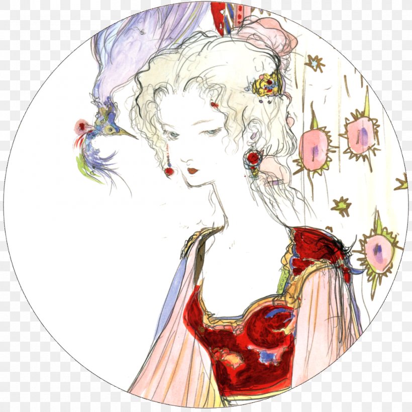 Final Fantasy VI Final Fantasy XIV Dissidia Final Fantasy Dissidia 012 Final Fantasy Final Fantasy III, PNG, 1000x1000px, Watercolor, Cartoon, Flower, Frame, Heart Download Free