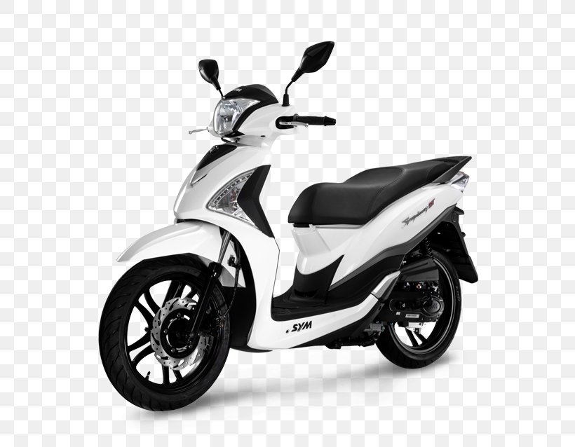 Scooter Car SYM Motors Motorcycle EICMA, PNG, 600x638px, Scooter, Automotive Design, Automotive Wheel System, Black And White, Car Download Free