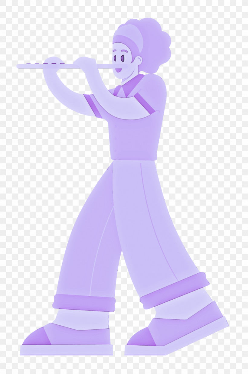 Playing The Flute Music, PNG, 1657x2500px, Music, Cartoon, Character, Figurine, Lavender Download Free