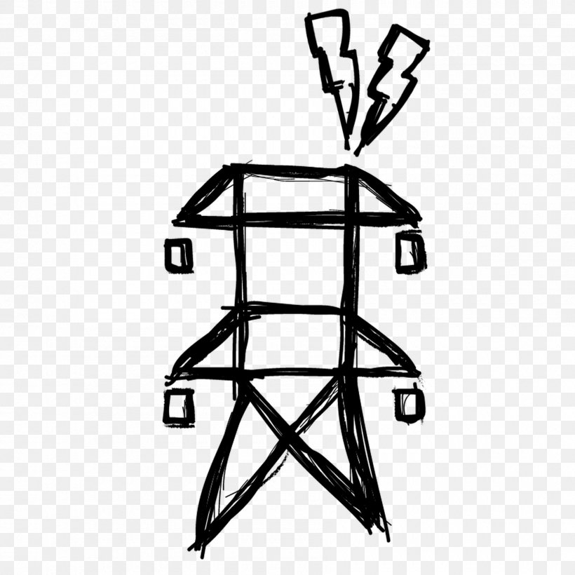 Rock Cartoon, PNG, 1800x1800px, Pylons Project, Black M, Blackandwhite, Electrical Substation, Furniture Download Free